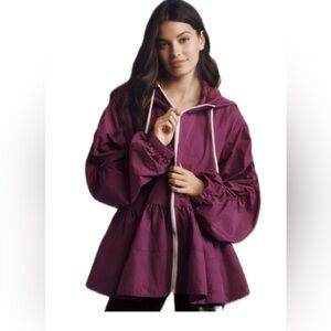 Purple Hooded Jacket